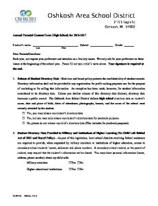 346 Ex F1 Annual Parental Consent Form 16 17 High School 01.07.16 ...