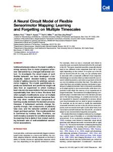 A Neural Circuit Model of Flexible Sensorimotor Mapping: Learning ...