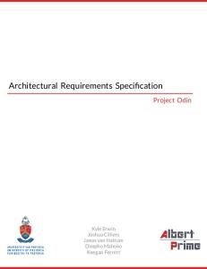 Architectural Requirements Specification - GitHub