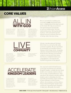 core values - Asian Access