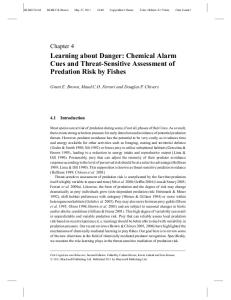Learning about Danger: Chemical Alarm Cues and ...