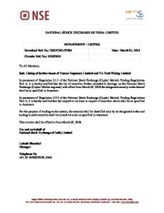NSE/CML/37084 Date : March 01, 2018 Circular Re