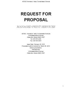 request for proposal - AOS92