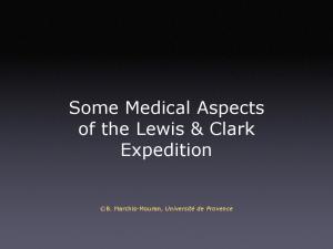 Some Medical Aspects of the Lewis & Clark Expedition