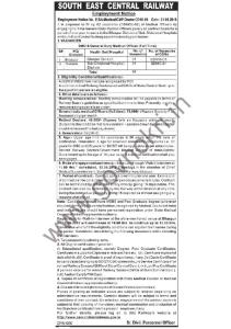 South East Central Railway Recruitment 2018 for Bilaspur Division ...